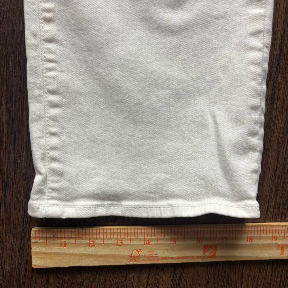 Mother The Rambler Zip Ankle Fairest of Them All Straight Jeans White Size 29 - Picture 10 of 13